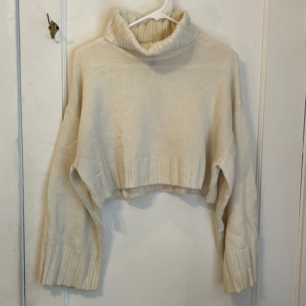 Turtleneck Cropped Sweater